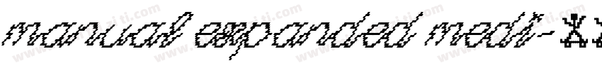 Manual Expanded Medi字体转换